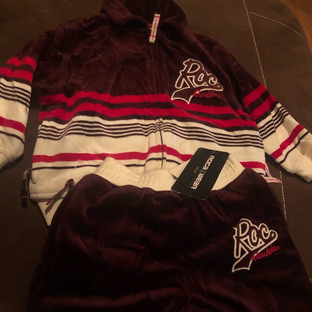 ROCAWEAR VELOUR SWEATSUIT 4 Toddler🔥